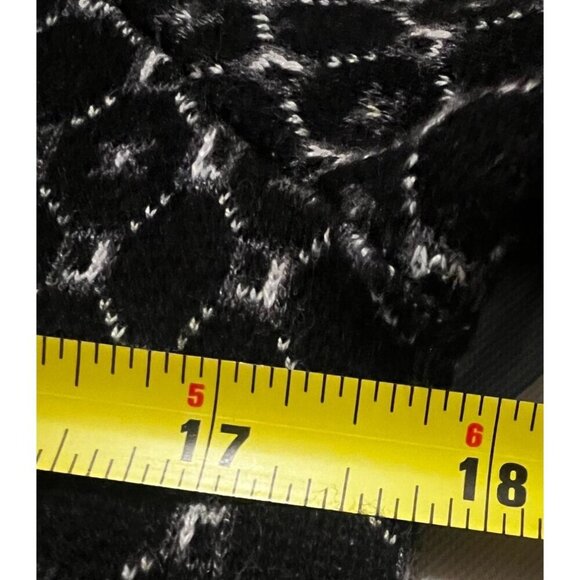 Cynthia Rowley Black & White Geometric Long Sleeve Knit Sweater Dress M‎ - Picture 11 of 11